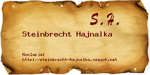 Steinbrecht Hajnalka névjegykártya